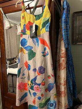 TUCKERNUCK Vivid Jardin Floral Dominique Midi Dress NWT Size S